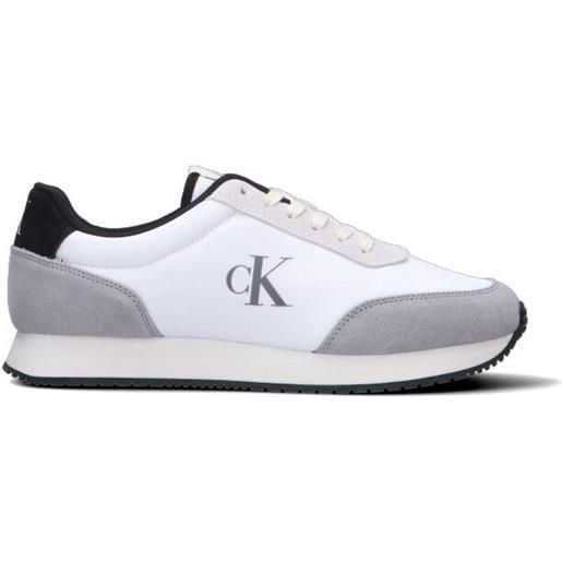 CALVIN KLEIN JEANS sneaker uomo bianca/nera