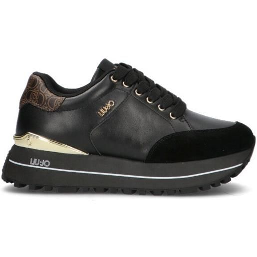LIU JO sneaker donna nera in suede
