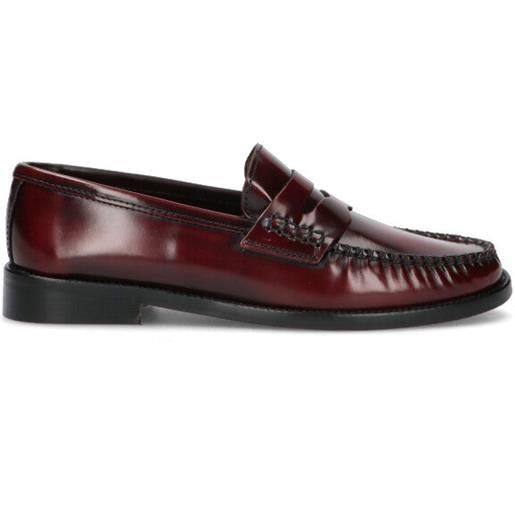 PASTORET mocassino donna bordeaux in pelle