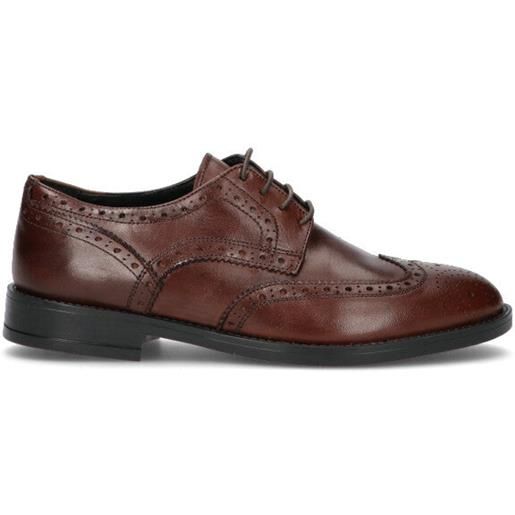 NEROFUMO stringata uomo marrone in pelle