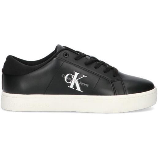 CALVIN KLEIN JEANS sneaker uomo nera in pelle