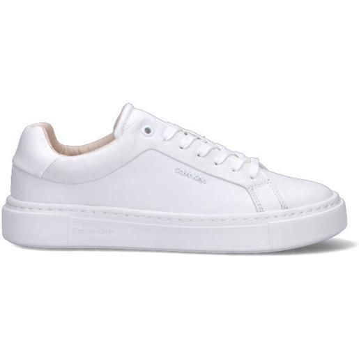 CALVIN KLEIN sneaker donna bianca in pelle