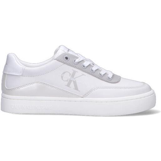 CALVIN KLEIN JEANS sneaker donna bianca in pelle