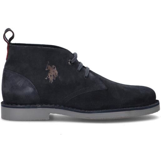 U.S. POLO ASSN. polacco uomo blu in suede