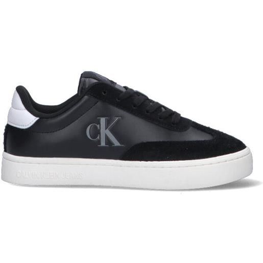 CALVIN KLEIN JEANS sneaker donna nera in pelle