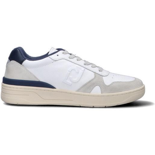 LIU JO sneaker uomo bianca/beige/blu in pelle