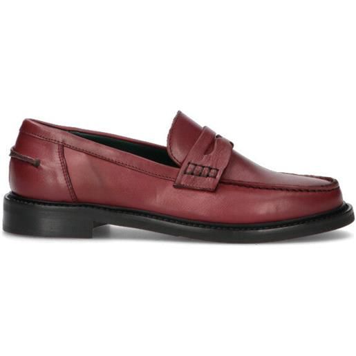 REBECCA VAN DIK mocassino donna bordeaux in pelle