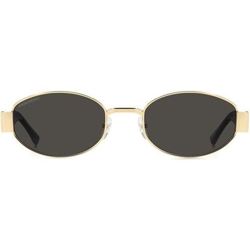 Dsquared2 occhiali da sole d20155/s 000 nero/grigio unisex