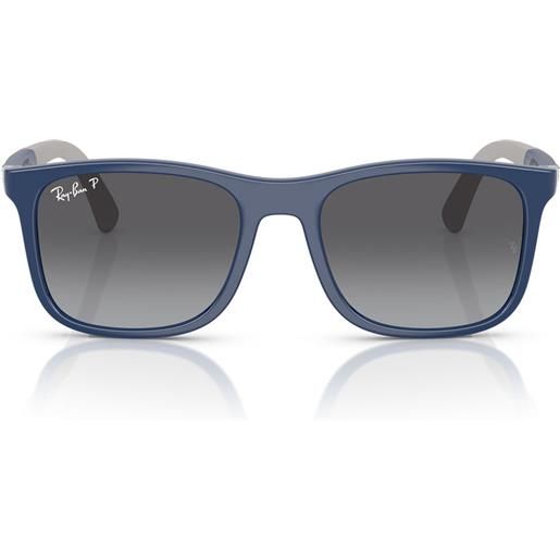 Ray-Ban occhiali da sole rj9084s 7187t3 blu/marrone chiaro bambini polarizzati