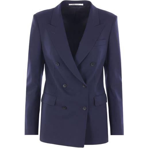 Tagliatore completo doppiopetto in lana - blu