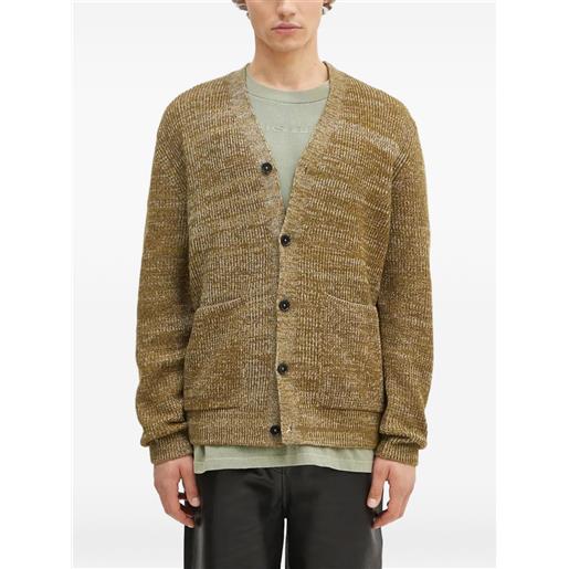 Norse Projects cardigan con tasche - verde