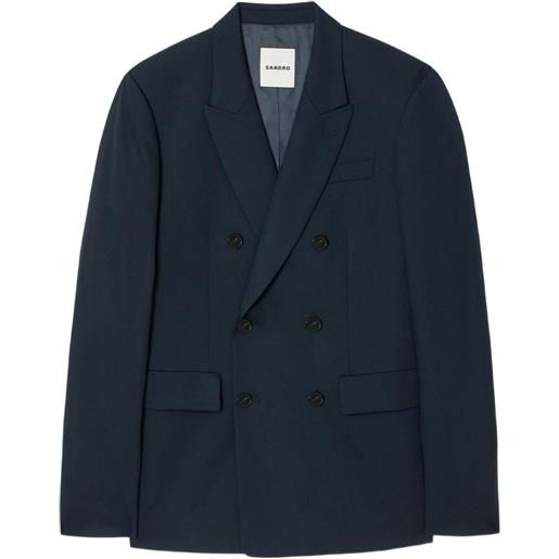 SANDRO blazer doppiopetto - blu