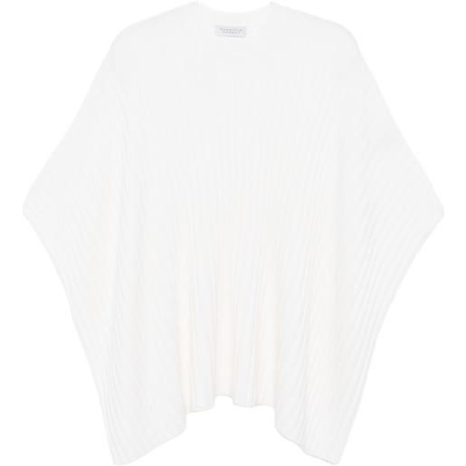Gabriela Hearst poncho baron - bianco