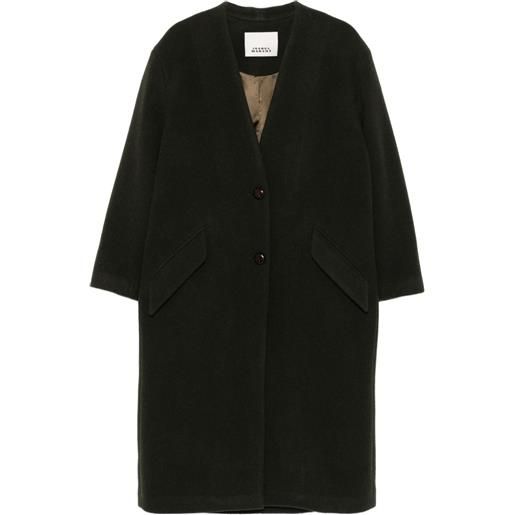 ISABEL MARANT cappotto con applicazione - verde