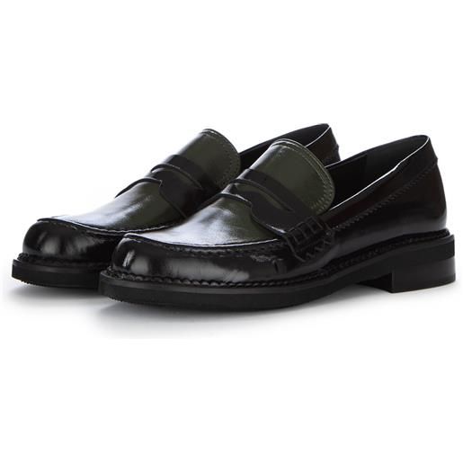 NAPOLEONI | mocassini harrods verde nero