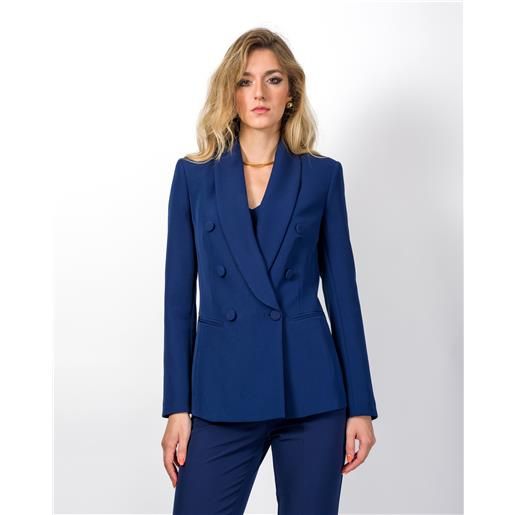 SILENCE LIMITED blazer doppiopetto con rever sciallato - musa basic - SILENCE LIMITED