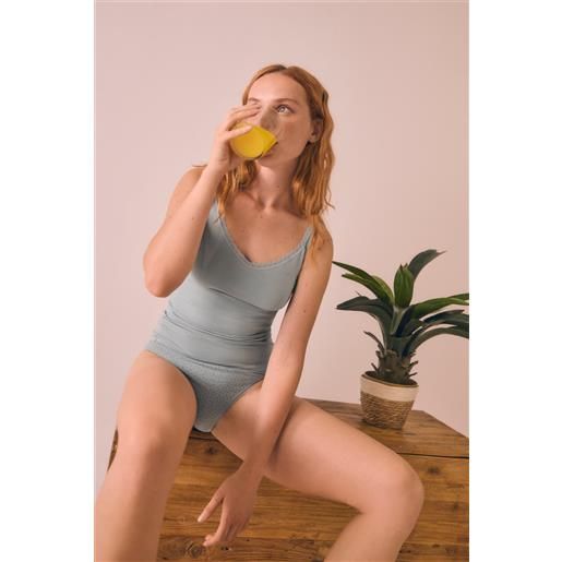 Ysabel Mora canotta in cotone verde