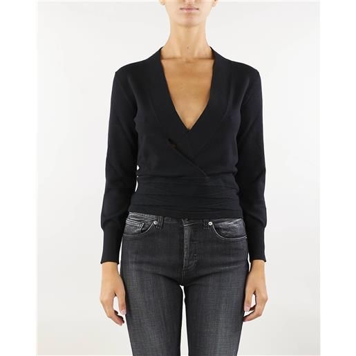 NENETTE maglia mercurio con scollo a v nenette