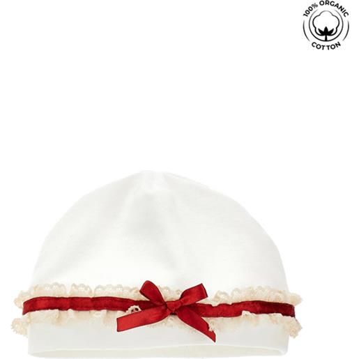 Monnalisa cuffia con ciocco e pizzo