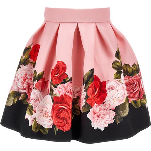 Monnalisa gonna tartan e rose