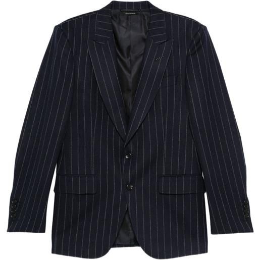 TOM FORD giacca gessata - blu