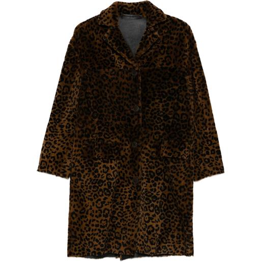 Salvatore Santoro cappotto con stampa - marrone