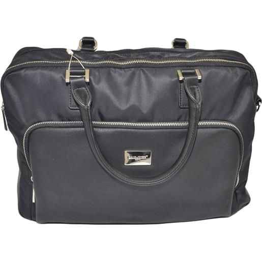 Malu Shoes borsa a mano lavoro capiente uomo ventiquattrore ufficio tessuto per 15 pollici laptop portatile tracolla doppia cernier