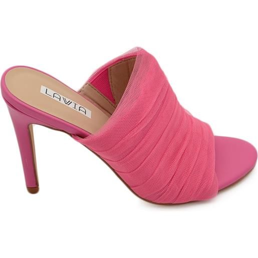 Mango - Sandali fucsia con suola spessa e plateau