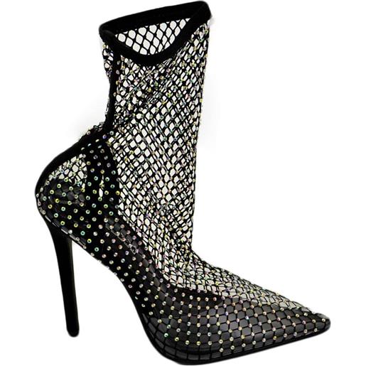 Amtopiyo Stivaletti Donna Con Strass Glitterati E Plateau 5 Cm - Sneakers Alte Con Lacci E Cerniera