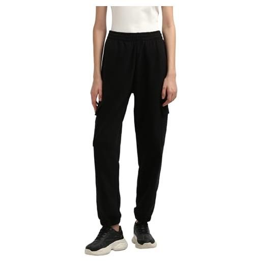 Calvin Klein jeans - pantaloni sportivi donna cargo con patch logo - taglia m