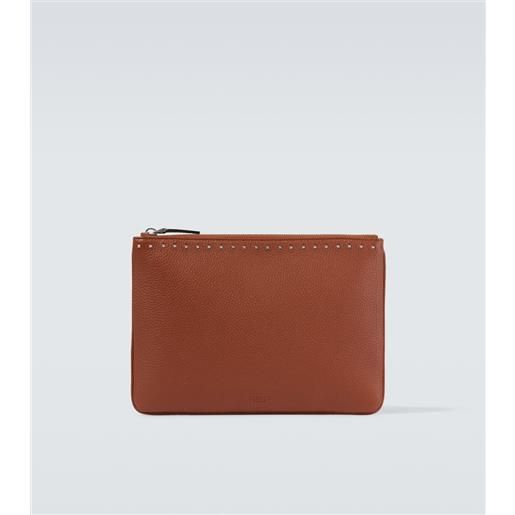 Valentino Garavani pochette rockstud in pelle