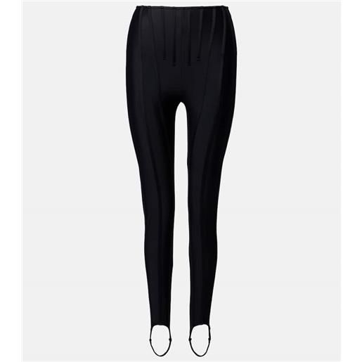 Mugler leggings con staffe