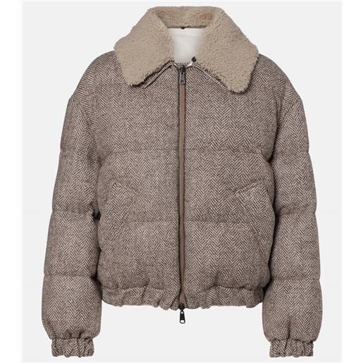 Brunello Cucinelli piumino in misto lana