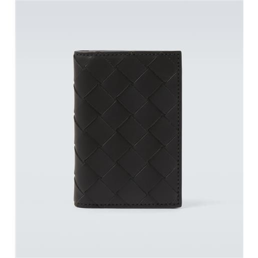 Bottega Veneta portafoglio in pelle intrecciato