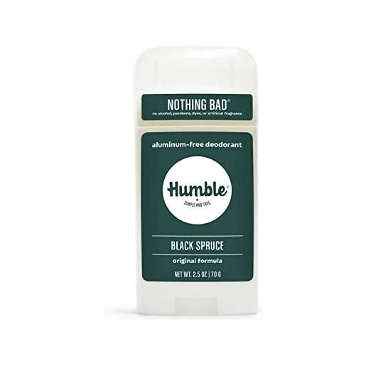 HUMBLE SIMPLE AND TRUE. humble brands all natural deodorant stick uomo donna lasts all day sicuro e certificato cruelty free, bergamot e zenzero