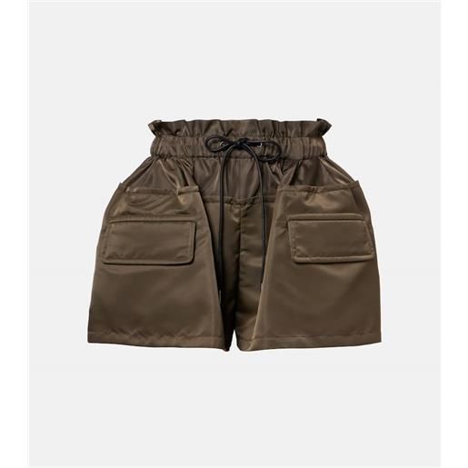 Sacai shorts in twill tecnico