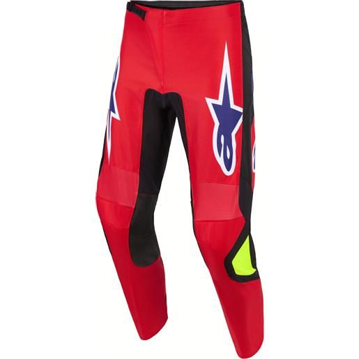 Alpinestars pantaloni da motocross Alpinestars fluid grid rosso-nero-viola-giallo fluo dimensione: 28, 28
