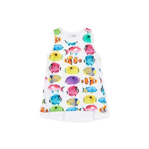 Desigual ts_bolton t-shirt, bianco (blanco 1000), 128 (taglia produttore: 7/8) bambina