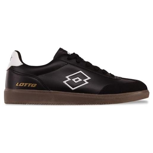 Lotto, scarpe da ginnastica unisex-adulto, nero bianco, 41 eu
