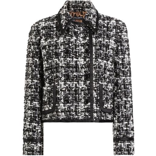 Dolce & Gabbana giacca in tweed - nero