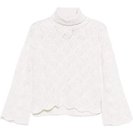 TWINSET maglione a collo alto - bianco