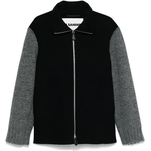 Jil Sander giacca con design color-block - nero