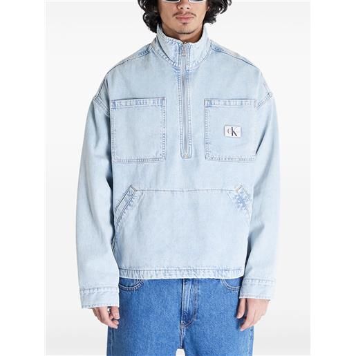 Calvin Klein Jeans giacca denim pop over - blu