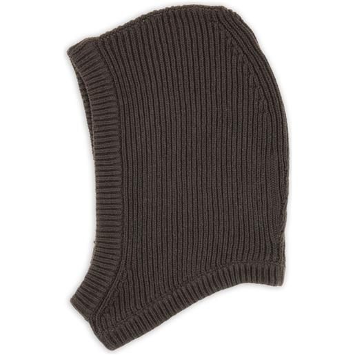 Rick Owens passamontagna a coste - grigio