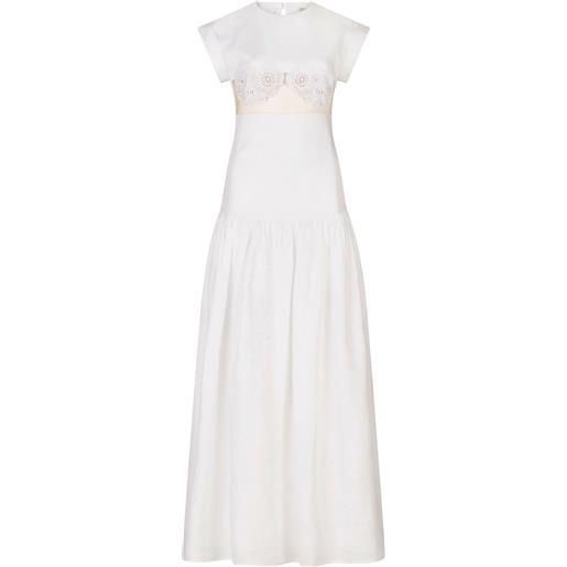 Silvia Tcherassi abito lungo hanane - bianco