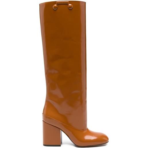Marni stivali al ginocchio - marrone
