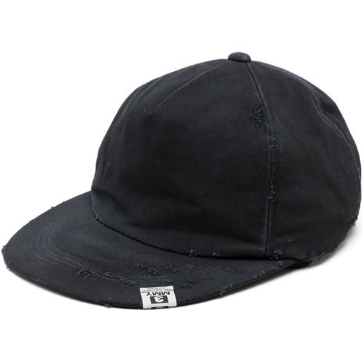 Maison MIHARA YASUHIRO cappello con effetto vissuto - nero