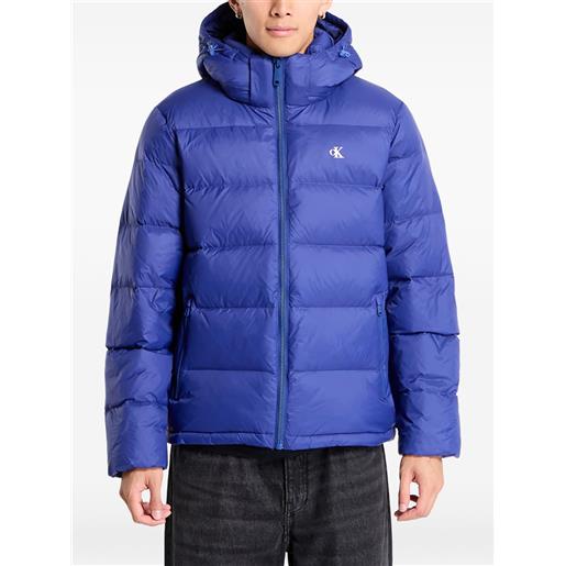Calvin Klein giacca con cappuccio e zip - blu