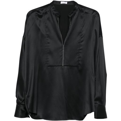 Brunello Cucinelli blusa con strass - nero
