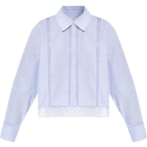 LoveShackFancy camicia delano a righe - blu